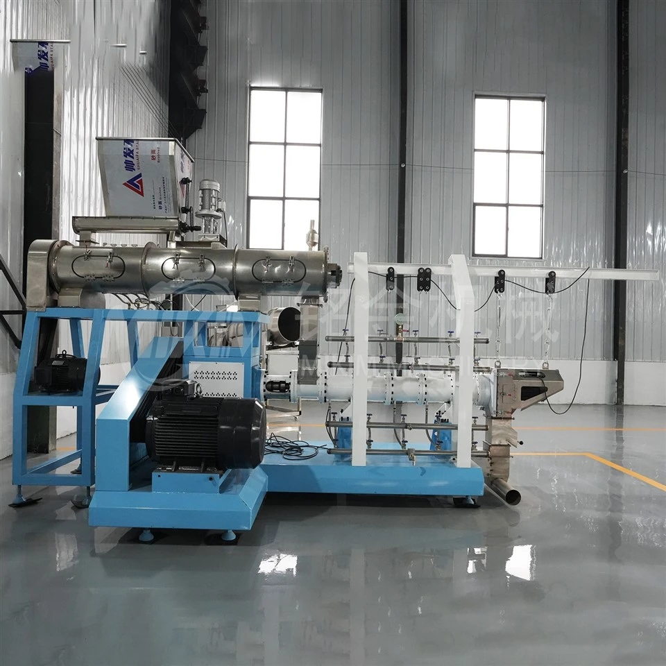 Twin Screw Floating Fish Feed Pellet Extruder Machine suppliers